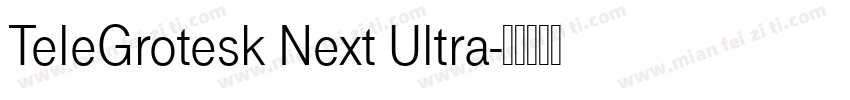 TeleGrotesk Next Ultra字体转换